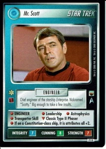 STAR TREK CCG TROUBLE WITH TRIBBLES RARE CARD MR. SCOTT - Picture 1 of 1