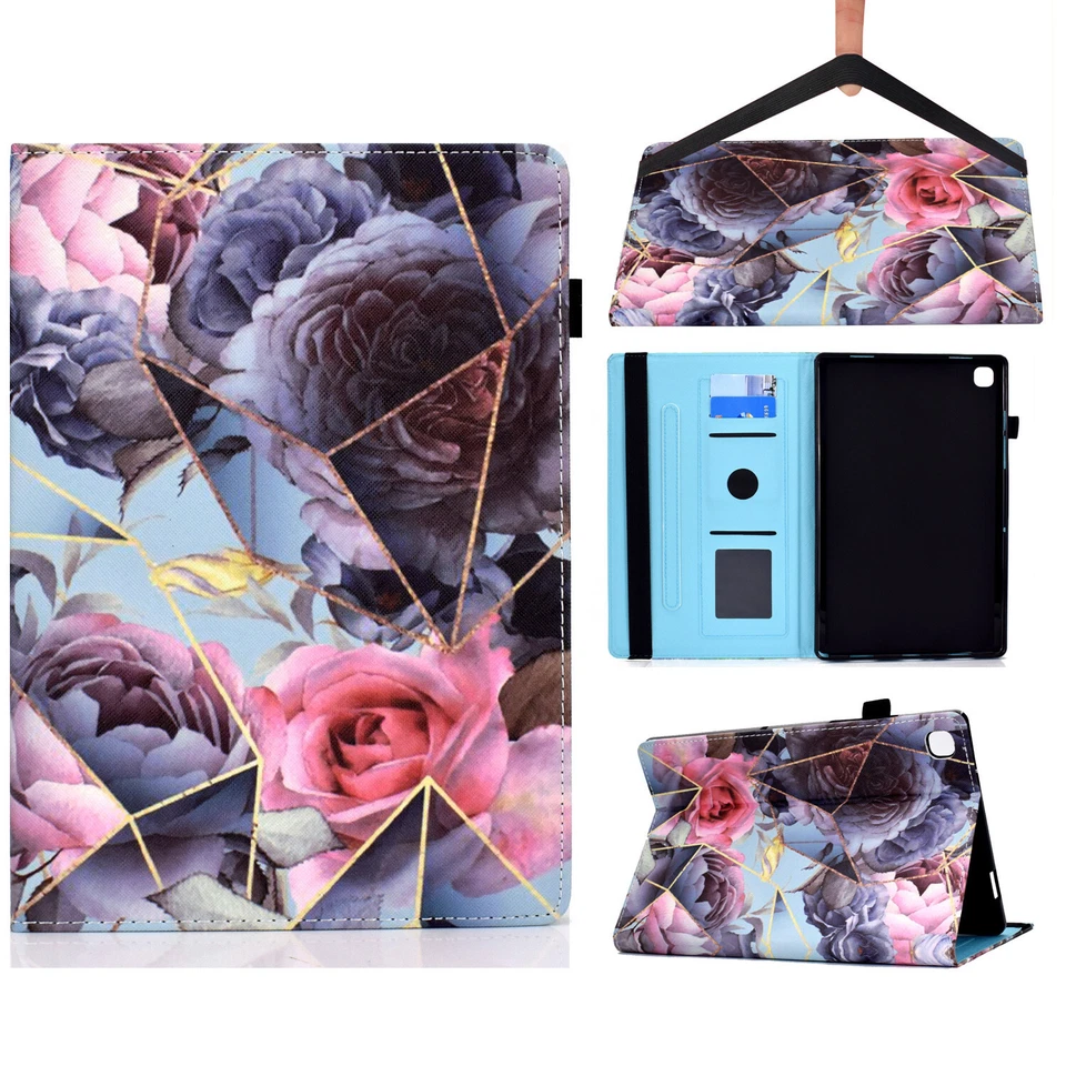 Tablet Case [Select Model] - Leather Flip Case Protective Cover with Stand E01DD - Image 1 of 1