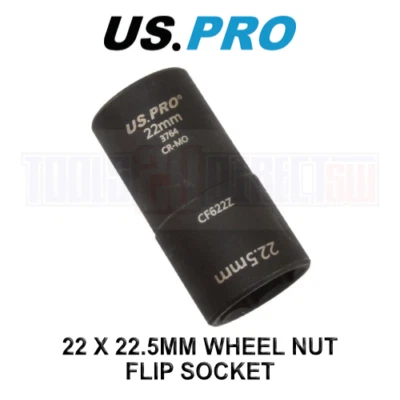 US PRO Tools 22 x 22.5mm Wheel Nut Flip Socket 3764