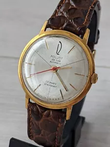 Vintage Soviet Poljot de Luxe automatic 29 jewels gold plated au20 - Picture 1 of 20
