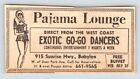 1969 Pajama Lounge Babylon Li Ny Go-Go Dancers Vtg 2"X4" Newspaper Ad 60'S Eb22