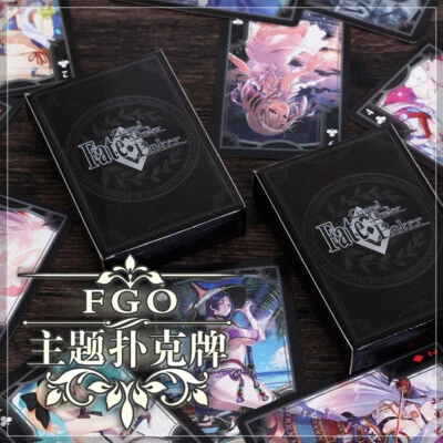 Anime Fate/Grand Order Playing Cards FGO Poker Game Hobby Collection Cards 54Pcs - Image 1 of 4