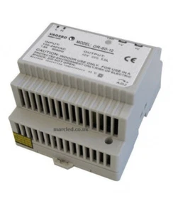 60W 12VDC Switching Power Supply for DIN Rail Mounting, Vadsbo - Picture 1 of 1