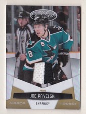10-11 Certified Joe Pavelski /25 Jersey Prime GOLD San Jose Sharks 2010