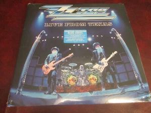 ZZ TOP LIVE FROM TEXAS VERIFIED FIRST EDITION BLUE VINYL STICKER GATEFOLD SET - Picture 1 of 2