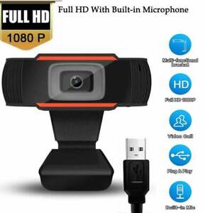 Webcam HD with Microphone Web Camera USB for PC MAC Desktop Laptop Computer