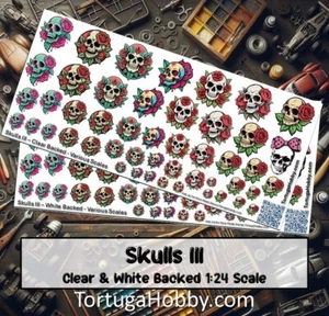 Calcomanías Skulls & Monsters III - Escala 1:24/1:18/1:12 - Ideal para cualquier proyecto - Imagen 1 de 8