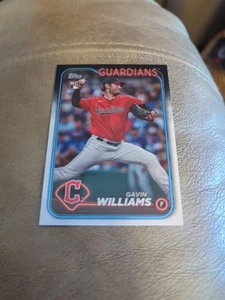 2024 Topps #242 Gavin Williams RC - Cleveland Guardians - Picture 1 of 2