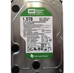 WD WD15EACS-11BHUB0 HHNNHTJMAB (WCAZ) Thailand 3.5" 1.5TB Sata HDD JAN/2011 - Picture 1 of 1