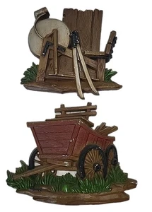 Vintage 1976 Sexton Lot of 2  Metal Aluminum Wall Plaque Farmhouse Country Cabin - Picture 1 of 5