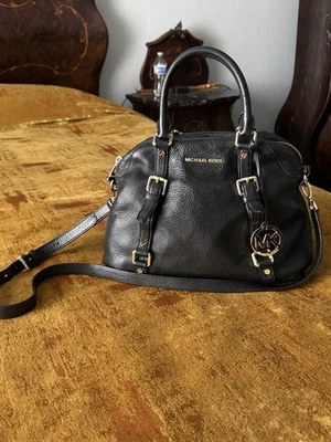 Michael Kors Bla Cuero Bedford Bolso de Mano Bolso de Hombro Ajustable 13X7X11 Foto 1 de 4