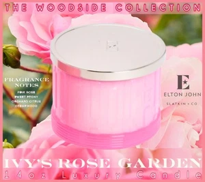 Elton John Woodside Collection "Ivy's Rose Garden" 14oz Candle by Slatkin + Co. - Picture 1 of 24