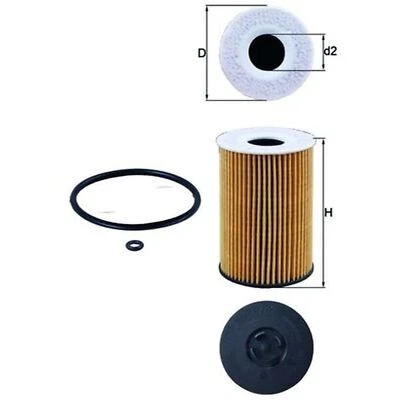 Oil Filter For Audi A6 C7 2.0 TDI Mahle 03N115466 03N115562 03N115562B - Image 1 of 4