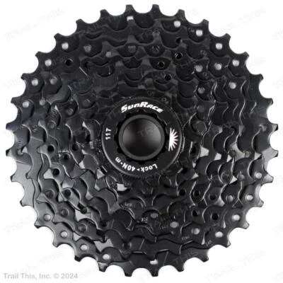 SunRace CSM55 8-Speed 11-32T MTB Bike Cassette 11-32 Black fits SRAM Shimano - Image 1 of 3