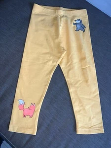 M&S Leggings 'Badger & Fox' 0-3m 3-6m 6-9m 9-12m 12-18m 18-24m Dk Yellow BNWT - Picture 1 of 1