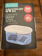 NuvoMed UV Sterilizer Box, Eliminates Up To 99% Of Germs & Bacteria NEW In Box