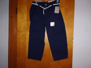 BRAND NEW  LADY'S "WHITE STAG BLUE SAPPHIRE COLORED CARGO CAPRI w/ CLOTH BELT - Picture 1 of 5