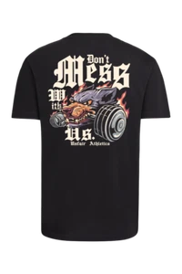 UNFAIR ATHLETICS T-Shirt "Iron Wolve" | Black | Negro Hombre Moda - Imagen 1 de 2