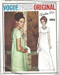 Vogue Designer Sewing Pattern 2024, Dior Vintage Dress, Size 12 Bust 34, Hip 36 - Picture 1 of 3