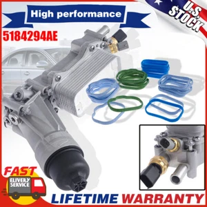 For 2011-2018 Chrysler Dodge Ram Jeep 3.6L New Upgrade Oil Cooler Filter Housing - Picture 1 of 12