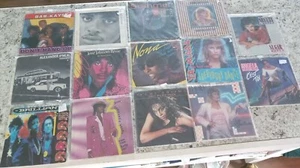 Vintage 7" Vinyl LP Album Lot Of 14 Excellent Condition 1980s Donna Summer, More - Picture 1 of 10
