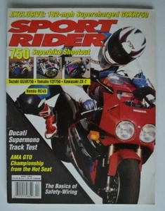 SPORT RIDER April 1994 Ducati Supermono Suzuki GSXR750 Yamaha YZF750 Kawasaki - Photo 1 sur 2