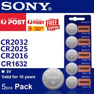 5x Sony CR2032 CR2025 CR2016 CR1632 Lithium Coin Cell Button 3V Battery OZ stock