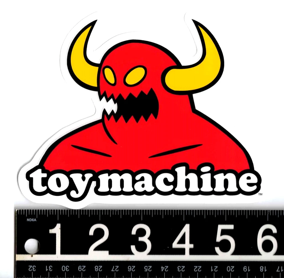 Toy Machine Monster Sticker 6 in x 4.75 in Multi Classic Old School Skate Decal