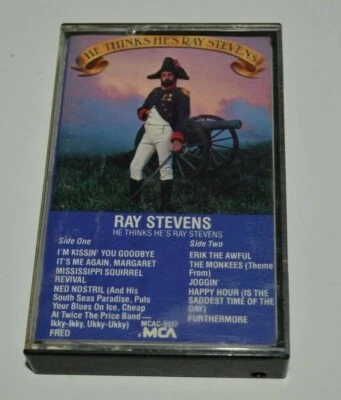 NICE Vintage 1983 He Thinks He's Ray Stevens Cassette Tape MCA - Image 1 of 4