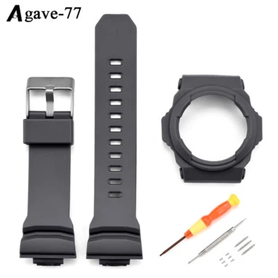 Correa de Goma + Funda de Reloj para Casio GA-150 Correa de Reloj Repuesto Foto 1 de 4