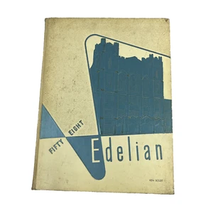 1958 "Edelian" Edward Drummond Libbey High School Anuario Toledo, Ohio - Imagen 1 de 6