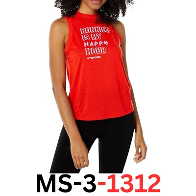 Brooks Distance Graphic Tank Jamberry/Happy Hour XL (US Women s 16-18) - Image 1 of 2