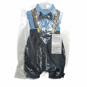 Generis Boys 5pc Set Knickers Blue VTG Outfit Formal Hat Overall Suit M 1T NWT - Picture 1 of 5