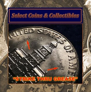 1976 Bicentennial Kennedy Half Dollar BU Struck Through Grease Error Coin #3316 - Picture 1 of 21