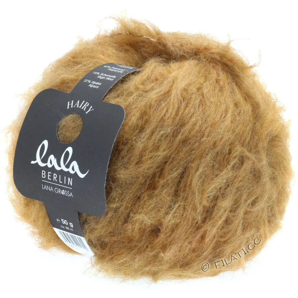 🧶Lana Grossa Lala Berlin Hairy Designer Garn - Fb 023 Camel 2 x 50g - Bild 1 von 1