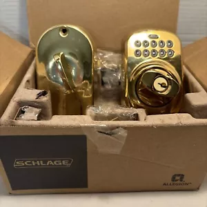 Schlage New Keypad Deadbolt BE 365 CAM 505 Electronic Keyless Entry Lock Camelot - Picture 1 of 11