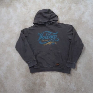 Volcom Hoodie Men’s medium Hooded Sweatshirt Brown Skater Streeetwear - Picture 1 of 13