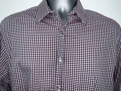 Camisa de vestir Bar III para hombre ajustada elástica lavanda púrpura gris L 16-34/35 Foto 1 de 4