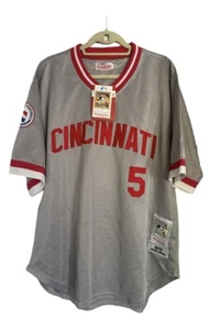 Vintage 1975 Johnny Bench Cincinnati Reds #5 Jersey Sz 50 Mitchell & Ness - Picture 1 of 4
