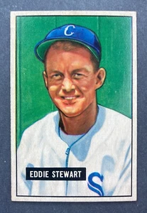 Bowman #159 1951 Eddie Stewart (Medias Blancas de Chicago) ¡centrado! - Imagen 1 de 2