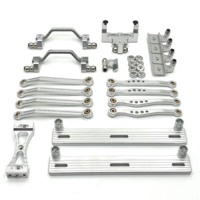 Metal Axle Assembly/Tire/ Pull rod Set/Servo set Upgraded Parts For WPL 1/16 C64 - Image 1 of 4