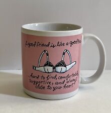 Vintage " A good friend is like a good bra..."  FunnyCoffee Mug by Carlton Cards
