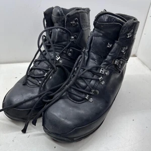 German Army Black Leather Army Heavy Duty Combat Boots - Size EU 43 UK 9 - Picture 1 of 22