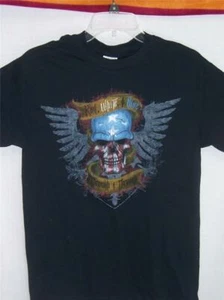 Eagle Wings SHIRT Black Skull Helmet American Flag SMALL 4th of July USA New NWT - Picture 1 of 2