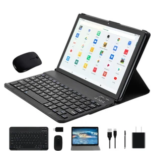 10 in 4G Tablet Android 11, 8GB RAM 256GB ROM 1920x1200 IPS Bundle Leather Case - Picture 1 of 22