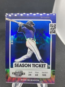 RYAN MCMAHON 2021 CONTENDERS OPTIC FOTL BLUE PRIZM REFRACTOR  /99 !! 259 - Picture 1 of 2