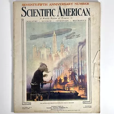 1920 Scientific American October 2 75th Anniversary Number Aviation Auto Ads - Image 1 of 4