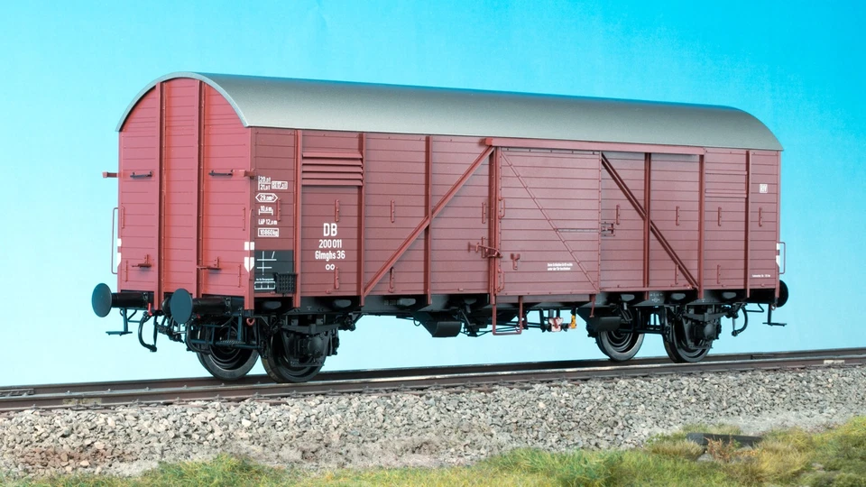 KM1 213705 Gauge 1 Freight Car Glhs Leipzig FS Brass New Boxed Nem - Image 1 of 1