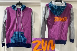 ZUMBA womens teens girls stud hoodie top fitness dance, workout, Size 6-8,  XS - Picture 1 of 1