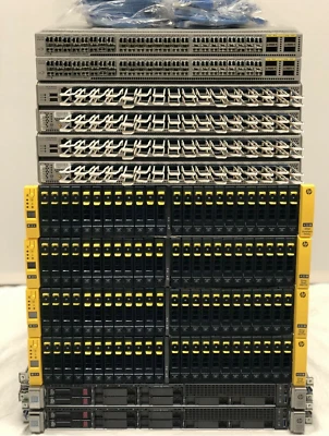 HP 3PAR 7400c 40GBit Core 16TB 15K Usable 10GBIT DL360 Gen9 SAN Configuration - Image 1 of 3